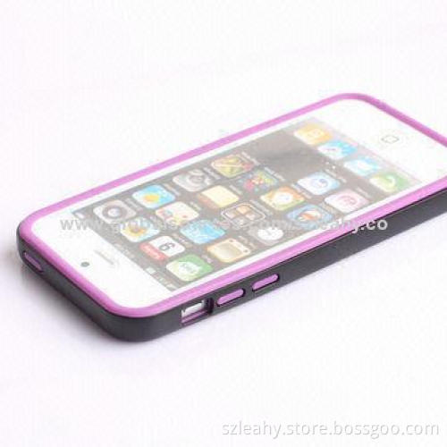 Hot selling PC and TPU mixed bumper case for iPhone 5/5s